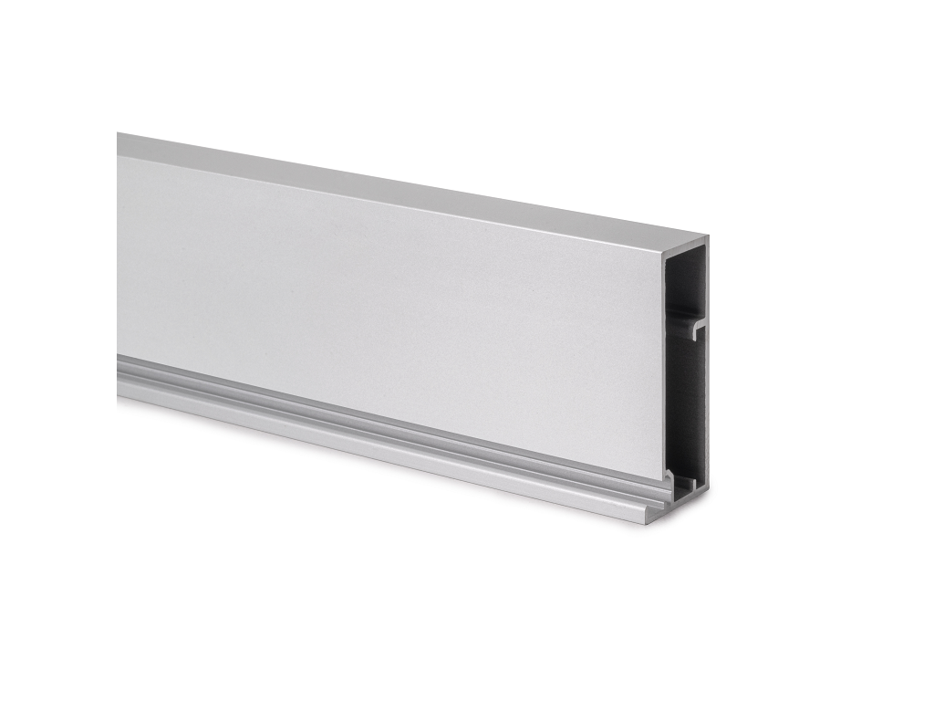 profilo per anta modello plus 11 mm45x21x3,5 argento emuca.png Profilo per Anta modello Plus 11 mm.45x21x3,5 Asta cm.390 Anodizzato Opaco | Emuca - immagine 1